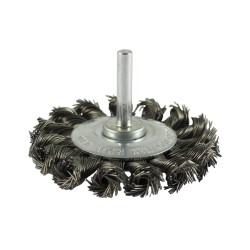 Timco Drill Wheel Brush Twisted Knot Steel Wire 75mm